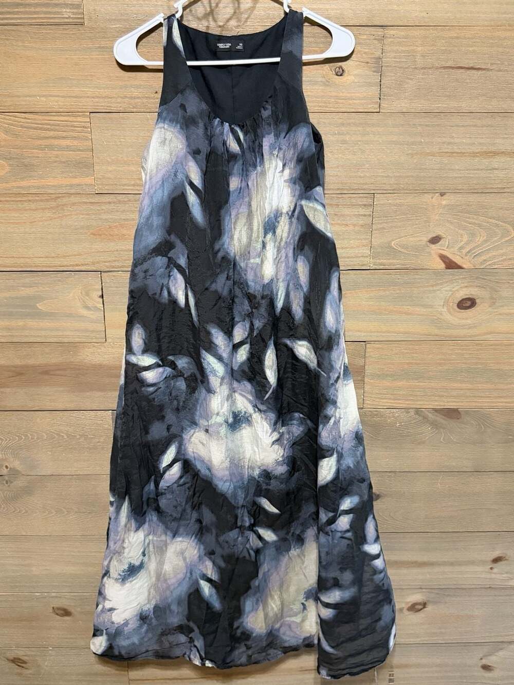 Simply Vera Vera Wang Women's Floral Print Sleeveless Maxi Dress Size XS